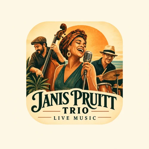 Trío de jazz al atardecer